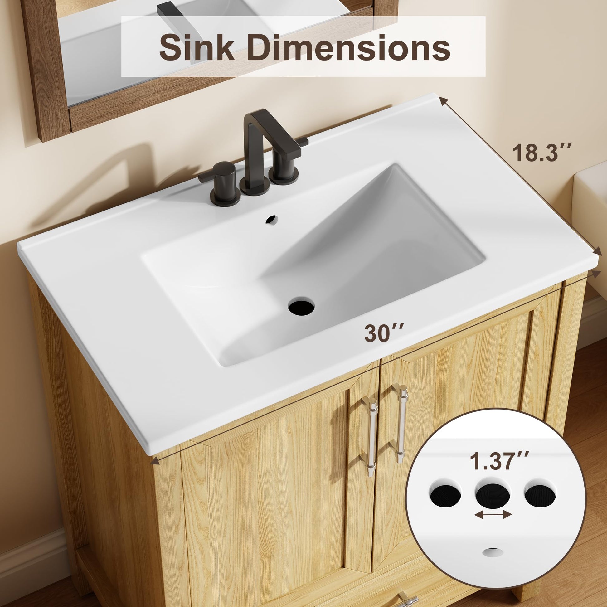 Seamless integrated sink top for easy cleaning
