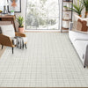 Garvee Area Rug 10x13 Large Solid Living Room Rug Checkered Rug for Bedroom, Non-Slip Retro Modern Carpet Print Rug for Dining Room Guest Room Office Farmhouse,10x13