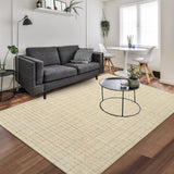 Garvee 5x7 Ft Area Rug Modern Geometric Abstract Boho Style, Anti-Slip Washable Soft Indoor Carpet for Living Room Bedroom - Yellow
