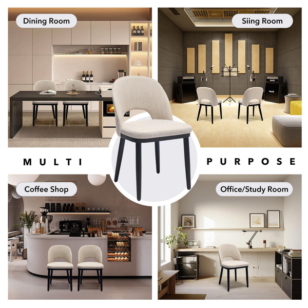 Versatile and space-saving Garvee blue dining chair in a kitchen