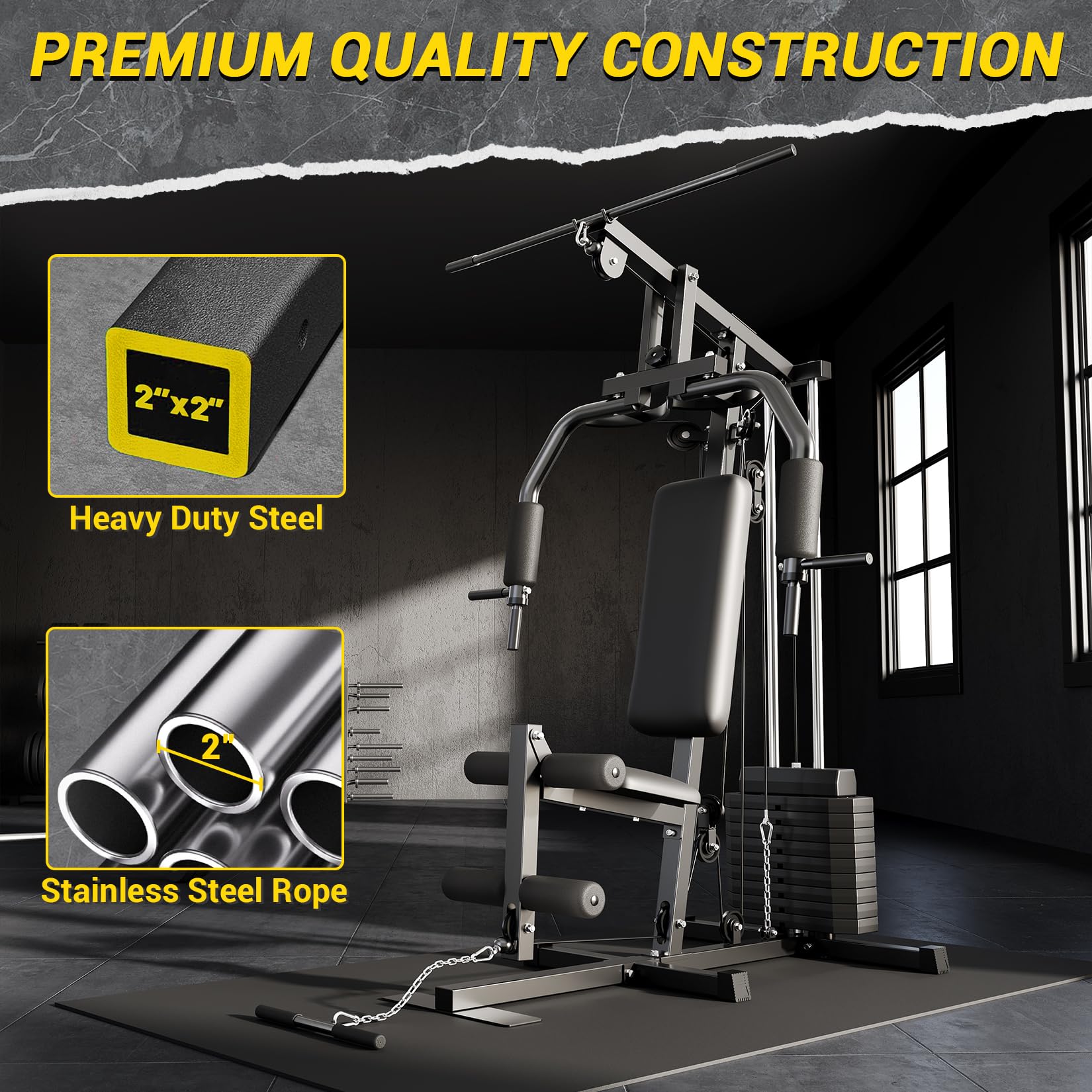 Carbon steel frame with chrome plating for durability