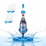 Garvee Handheld Pool Vacuum Cordless Rechargeable Cleaner for Above & In-ground Pools 1.3L Dust Box Blue