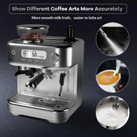 Garvee Automatic Espresso Machine Coffee Maker with Fast Heating, 15-Bar Pump, 1350W Motor for Home and Kitchen, Black