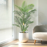 Garvee 6 ft Golden Cane Palm Artificial Tree, PE Material, UV Resistant, Indoor Outdoor Decor, Large Tropical Palm, Green