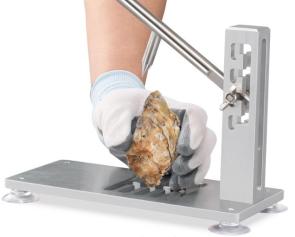 Machine à ouvrir les huîtres Garvee, ouvre-huîtres réglable avec couteaux, gant, pince en G pour buffet d'hôtel familial, acier inoxydable, alliage d'aluminium
