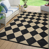 Garvee Outdoor Plastic Straw Rug Waterproof Reversible Lightweight Portable Foldable Patio Camping Beach 8x10 - Beige