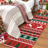 Garvee Christmas Rug Runner 2x6 Non-Slip Area Rug for Hallway Winter Christmas Tree and Snowflake Area Rug Washable Indoor Floor Cover for Living Room Bedroom, Red, 2x6 Feet