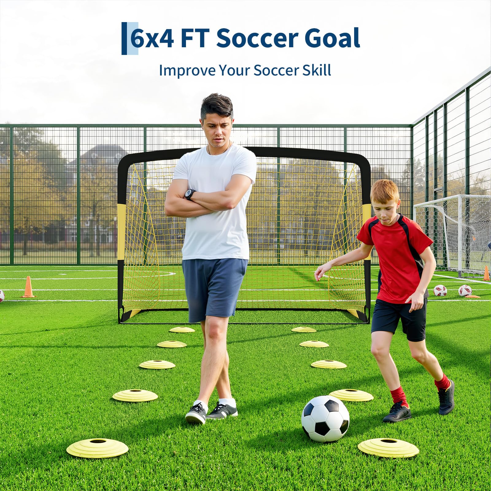 But de soccer 6x4 pi utilisé pour la pratique des compétences