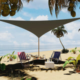 Garvee Sun Shade Sail 12'x12'x12' Triangle UV Block Shade Cloth Canopy for Patio Deck Garden Gray - Gray