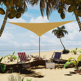 Garvee Sun Shade Sail 12'x12'x12' Triangle UV Block Patio Canopy Sand Color Outdoor Garden Deck Yard - Sand