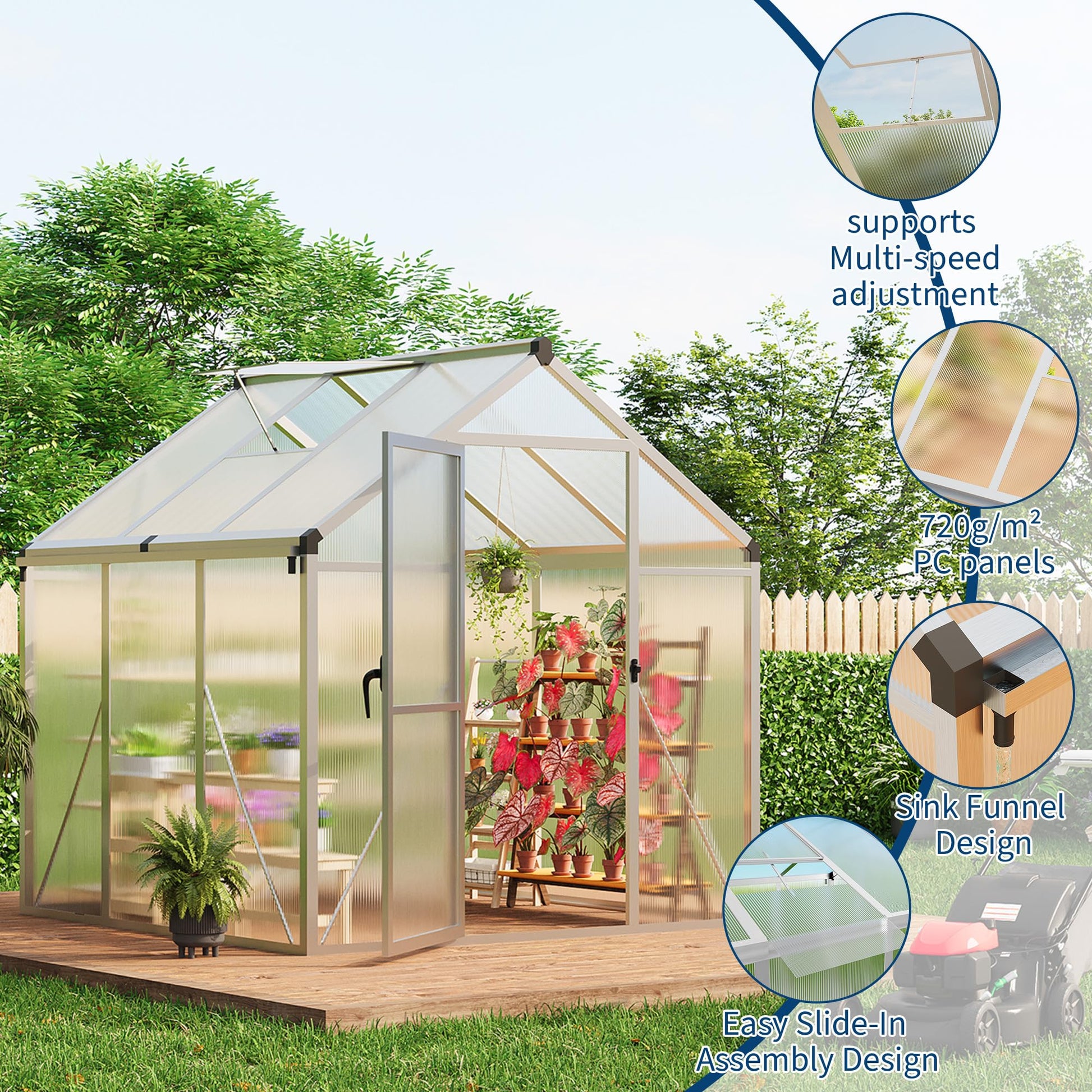 Adjustable Airflow & Secure Access