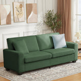 Garvee 83 In Modern 3 Seater Sofa With Deep Seat, Wide Armrests, Removable Washable Cover For Living Room, Bedroom, Apartment, Plush Teddy Fleece Fabric