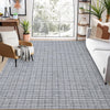 Garvee Washable 10x13 Area Rugs Large Rug Solid Checkered Rug Machine Washable Solid Rug Farmhouse Rugs Carpet Non Slip Low Pile Area Rug for Living Room Bedroom Farmhouse 9x12