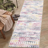 Garvee Washable Runner Rug 2x6 Hallway Runner Rug Boho Rug Indoor Non-Slip Stain Resistant Throw Floor Carpet Geometric Kitchen Rug Moroccan Runner for Living Room Bedroom Laundry, Colorful - Multicolor
