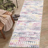 Garvee Washable Runner Rug 2x6 Hallway Runner Rug Boho Rug Indoor Non-Slip Stain Resistant Throw Floor Carpet Geometric Kitchen Rug Moroccan Runner for Living Room Bedroom Laundry, Colorful