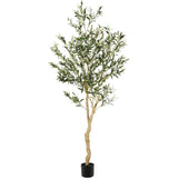 Garvee Artificial Fiddle Leaf Fig Tree 5FT(1pcs) Tall Fake Ficus Tree for Home Decor Faux Lyrata Plants Green Tree with Pot for Indoor Outdoor Home Office Living Room Bathroom Decor - Green