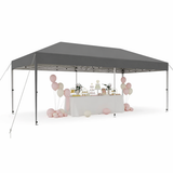 Garvee 20x10 Pop Up Canopy Tent Outdoor Canopy One-Person Set Up Heavy Duty Instant Shelter Gray 200 Sq Ft Shade - Gray