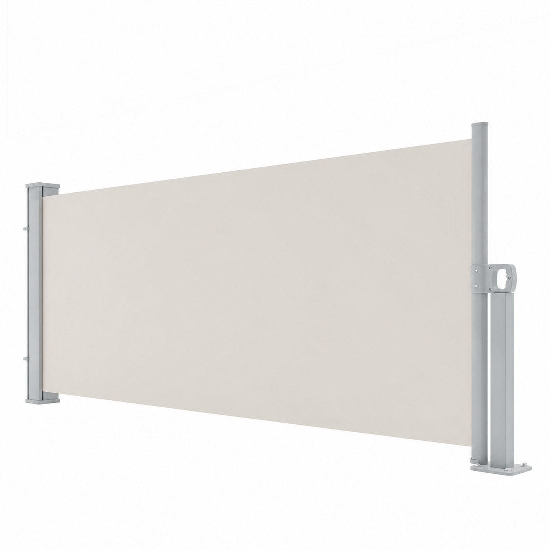 Garvee 71''x138'' Retractable Side Awning Waterproof UV-Resistant Privacy Screen for Patio Balcony Pools Beige