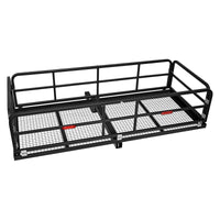 Garvee 750 Lbs Capacity Hitch-Mounted Cargo Basket, Foldable, Black, Fits 2" Receiver for SUV, Truck, RV, Trailer, Pickup
