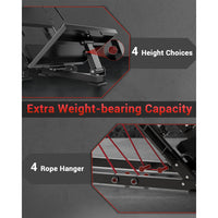 Garvee Leg Press Hack Squat Machine 2 in 1 Combo for Home Gym, Solid Steel, Adjustable Angles, Black