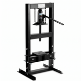 Garvee 6 Ton Hydraulic Press Heavy Duty H-Frame Floor Shop Press with Adjustable Workbench & 2 Press Plates for Metal Bending, Straightening, Automotive Repair, Black - Black