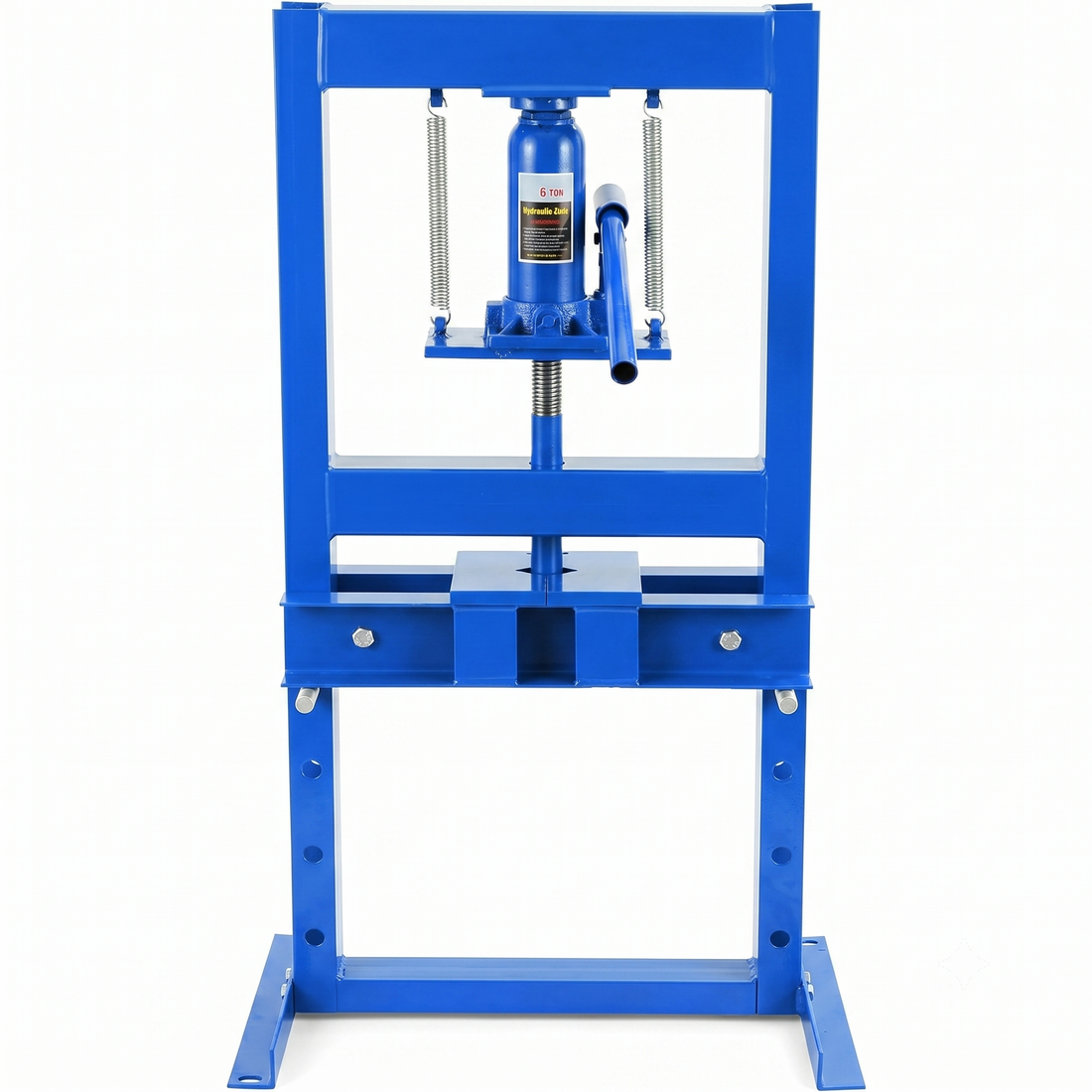 Presse hydraulique Garvee 12 T, presse d'atelier réglable avec 2 plaques de presse pour le travail des métaux, bleue