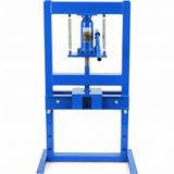 Garvee Hydraulic Press 6 T Capacity Adjustable Shop Press With 2 Press Plates For Metalworking Blue - Blue