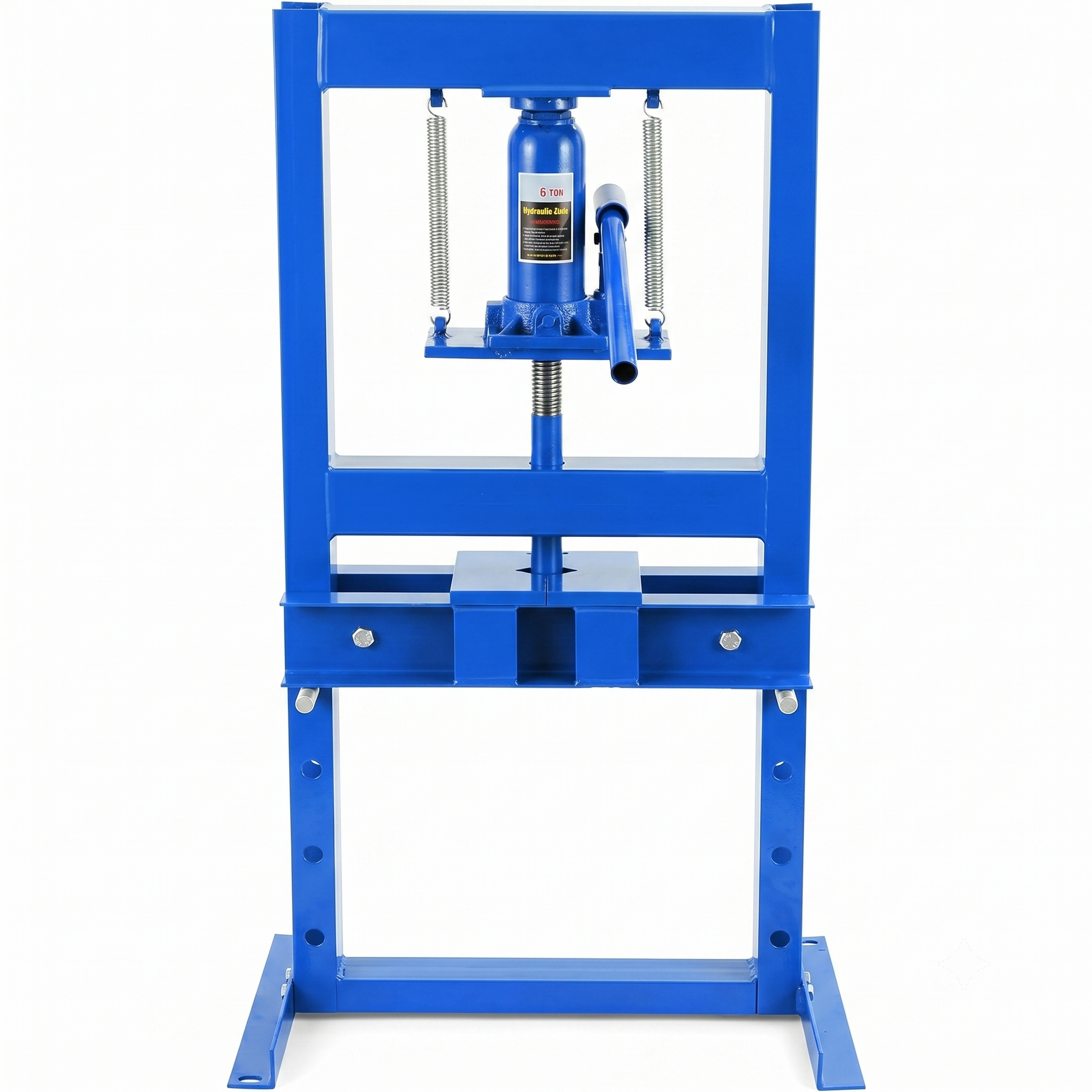 Garvee Hydraulic Press 6 T Capacity Adjustable Shop Press With 2 Press Plates For Metalworking Blue