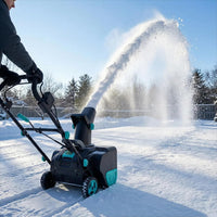 Garvee 20" Corded Electric Snow Blower – 15 Amp Powerful Snow Thrower for Driveways, Sidewalks & Patios, Fast Snow Clearing Machine