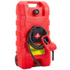Garvee Fuel Caddy 15 Gallon Portable Diesel Fuel Caddy with Pump, 10ft Hose, Manual Siphon 7.5 L/min, UV-Resistant for Garage and Workshop