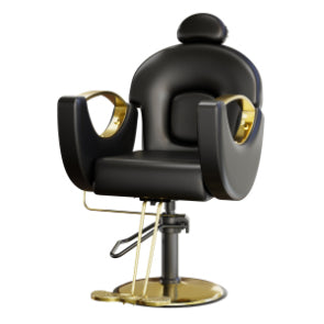 Fauteuil de barbier inclinable hydraulique Garvee pour entrée – Pivotant à 360°, Hauteur réglable, Cuir PU Robuste, Confortable et Facile à nettoyer, Base en métal, Idéal pour la maison ou le salon – Noir