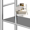 Garvee 3 Tiers Over The Toilet Shelf Metal Floor-Standing With Removable Towel Hooks & Paper Holder For Bathroom Laundry Black Space-Saving Durable