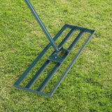 Garvee Lawn Leveling Rake 36"x10" Handle 6' Heavy-Duty Steel Handle Rust-Resistant Ergonomic Grip Garden Golf Farm - 