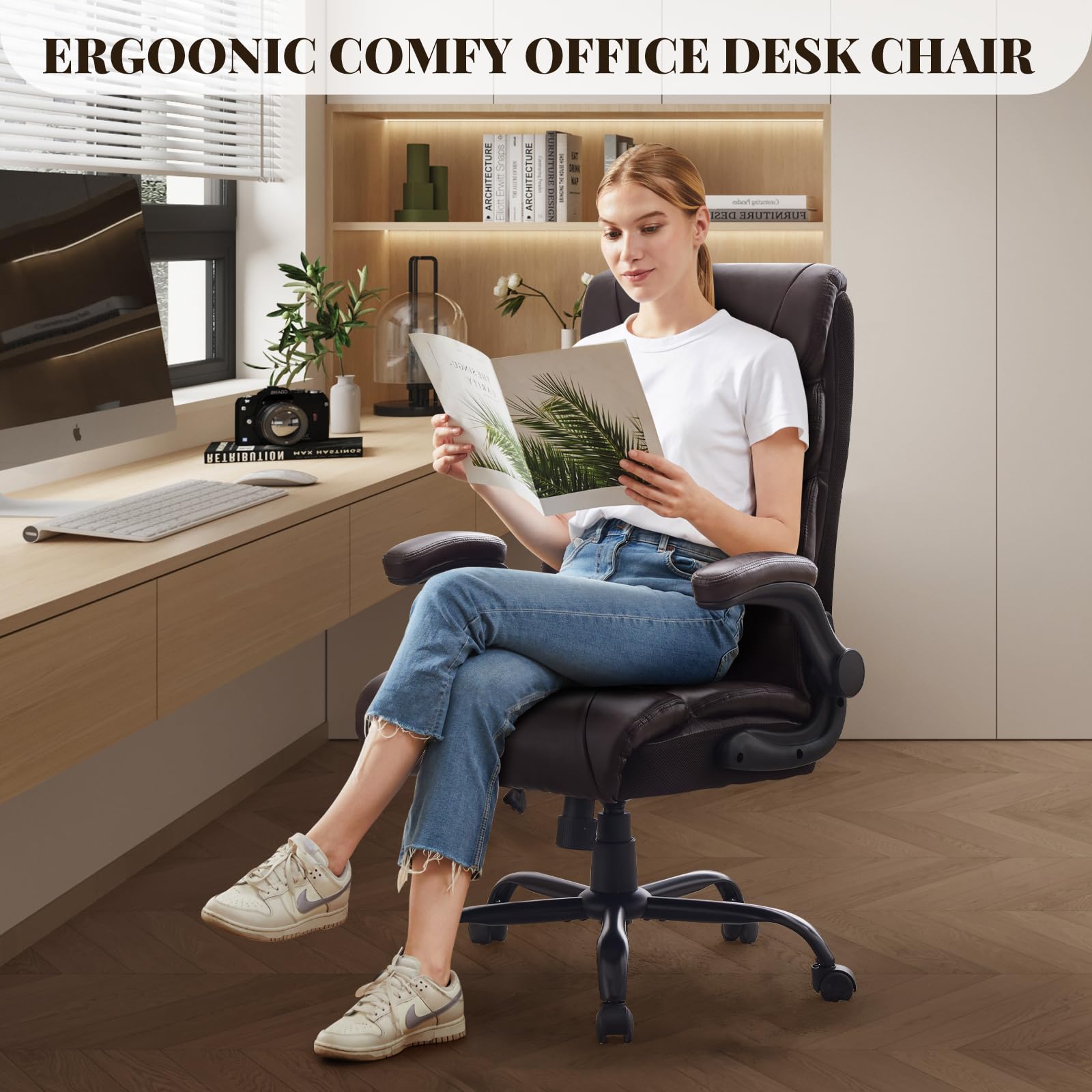 Chaise de bureau ergonomique pour de longues heures avec inclinaison