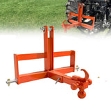 Garvee 3 Point Trailer Hitch for Tractor with 2" Receiver & Ball, Heavy-Duty Steel, Quick Hitch, Suitcase Weight Brackets, 10000 Lbs Capacity, Category 1, Towing & Weight Balancing