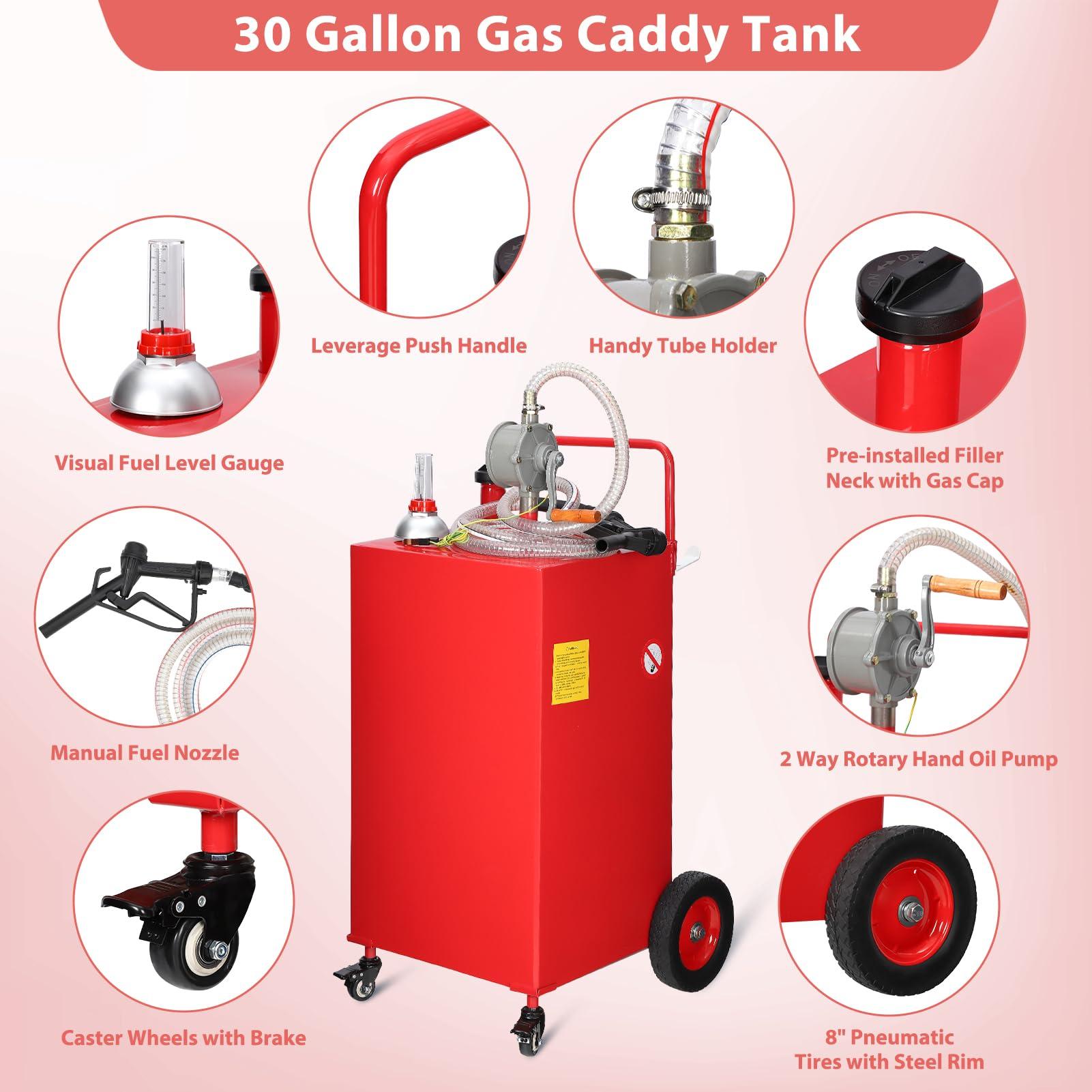 30 gallon fuel caddy with major components