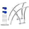 Garvee 2pcs Pool Handrails 30"x30" Stainless Steel Rustproof Blue Grip Stable Base Easy Install for Inground Pools