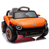 Garvee Ride - P Series: 12V with Remote Control, LED Lights, Bluetooth Audio, ABS Material, Safety Harness, Adjustable Steering, Outdoor Play - Orange
