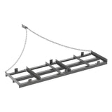 Garvee 6FT Drag Harrow for ATV Tractor UTV, Heavy Duty Steel Frame, Adjustable Chain, Powder Coated, Universal Hitch, Yard Field Driveway Use - Gray