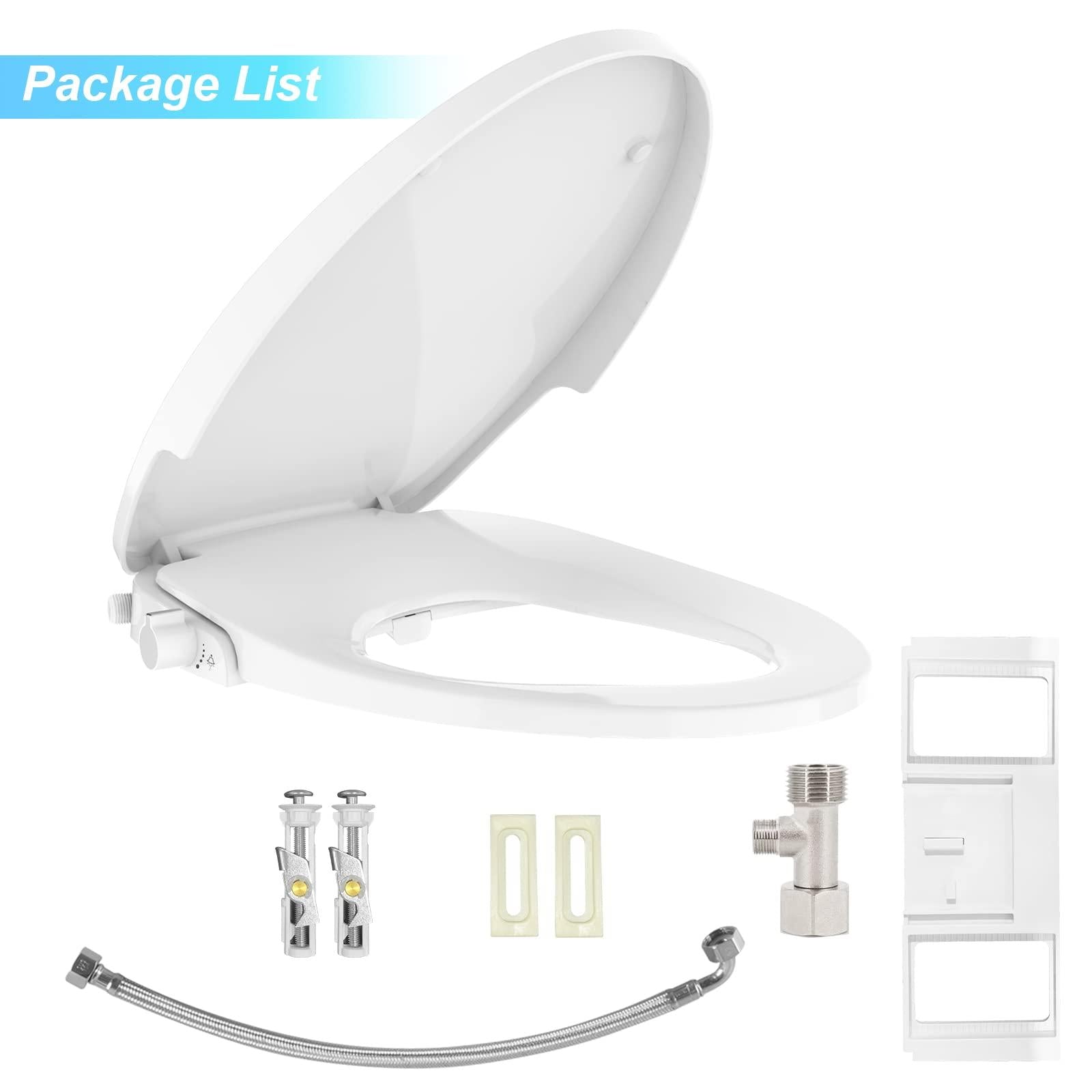 Package list for bidet seat installation accessories
