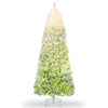 Garvee 6ft Christmas Tree, Green Gradient Pencil Prelit Christmas Tree with 100 Dual Color LED Lights & 320 Branch Tips, Snow Flocked Xmas  Tree Decoration for Home & Office