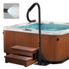 Garvee Hot Tub Handrail with LED Light, 360° Rotatable, Adjustable 35"-57", Carbon Steel, Non-Slip Grip, Slide-Under Base, Indoor & Outdoor Spa
