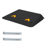 Garvee Heavy Duty Rubber Curb Ramp – 3.5” High Rise for Wheelchairs, 33,000 lbs Capacity, Non-Slip Surface | Portable Threshold Ramp for Steps, Driveways – Easy Access & Safety