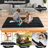 Garvee Futon Mattress Twin Size Japanese Floor Mattress Foldable Sleeping Mattress Black - Black