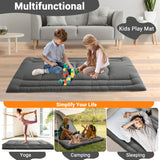 Garvee Futon Mattress Twin Size Japanese Floor Mattress Foldable Tatami Mat Dark Grey for Dorm House Guest - Dark Grey