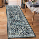 Garvee 2x6 Green Washable Runner Rug Non-Slip Soft Vintage Floral Carpet for Hallways Entryway Bedroom Laundry - Green