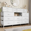 Garvee 14 Drawer Dresser, 54" TV Stand Dresser With Power Outlets And LED Lights