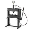 Garvee 10 Ton Hydraulic Benchtop Press with Pressure Gauge, Heavy Duty Adjustable H-Frame Hydraulic Garage Press Machine for Auto Repair, Overload Protection & Rust Resistant, Black