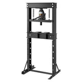 Garvee 20 Ton Heavy Duty Hydraulic Shop Press, Adjustable H Frame Hydraulic Shop Floor Press with Movable Plates, Overload Protection & Rust Resistant for Auto Repair, Black - Black