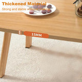 Garvee Foldable Coffee Table for Small Spaces, Modern Living Room and Bedroom, Compact, Wooden, Portable - Beige